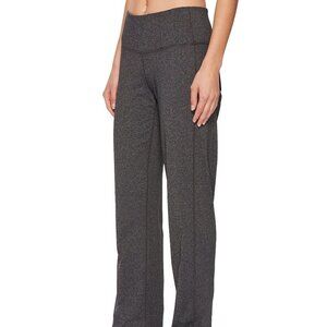 Prana Vivica heathered gray hiking Yoga Pants wide leg back pockets XS